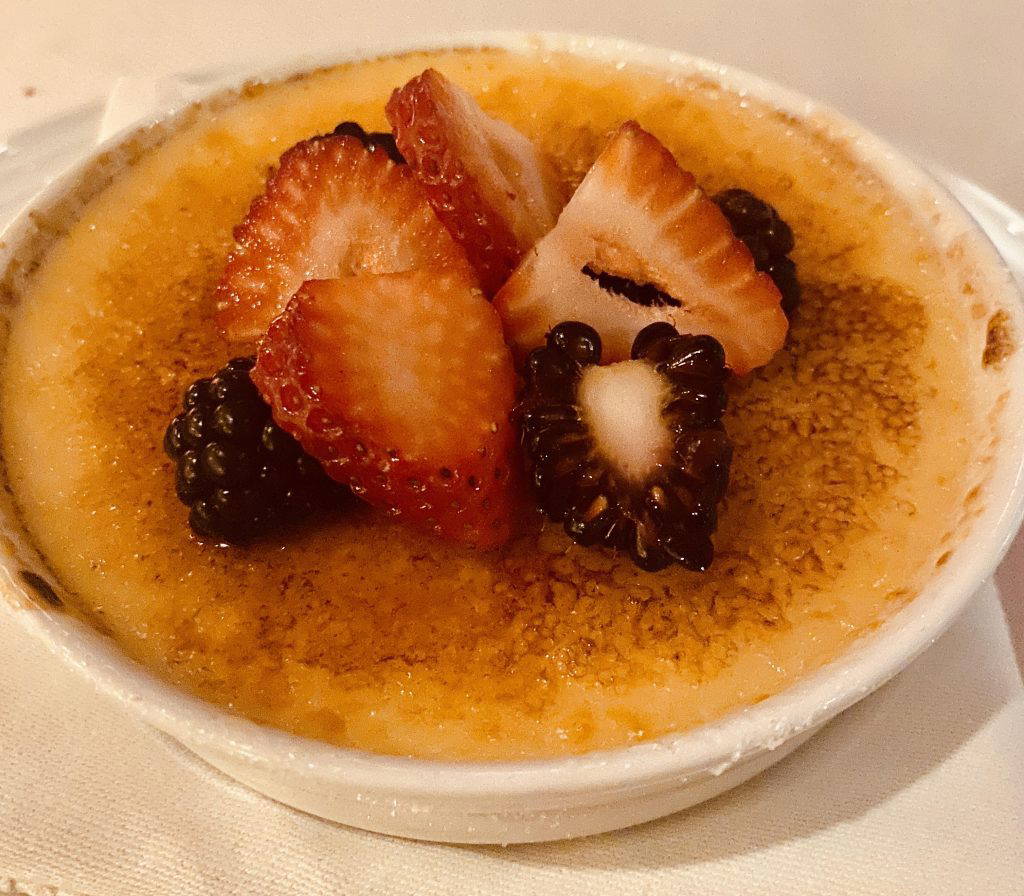 The crème brulee at Beau Rivage’s BR Prime is an unbelievably delicious dessert that is the perfect light touch after a multi-course steak dinner.